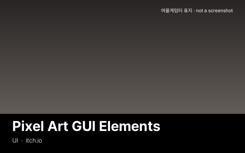 Pixel Art GUI Elements