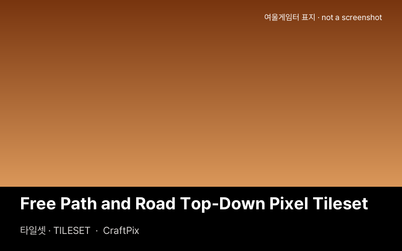 Free Path and Road Top-Down Pixel Tileset