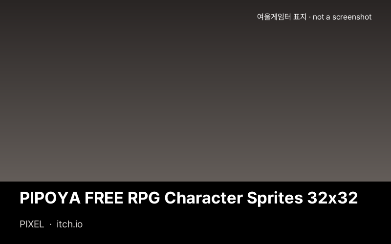 PIPOYA FREE RPG Character Sprites 32x32