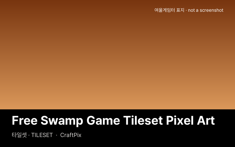 Free Swamp Game Tileset Pixel Art