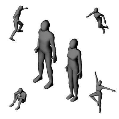 Base Human Models (Low Poly)