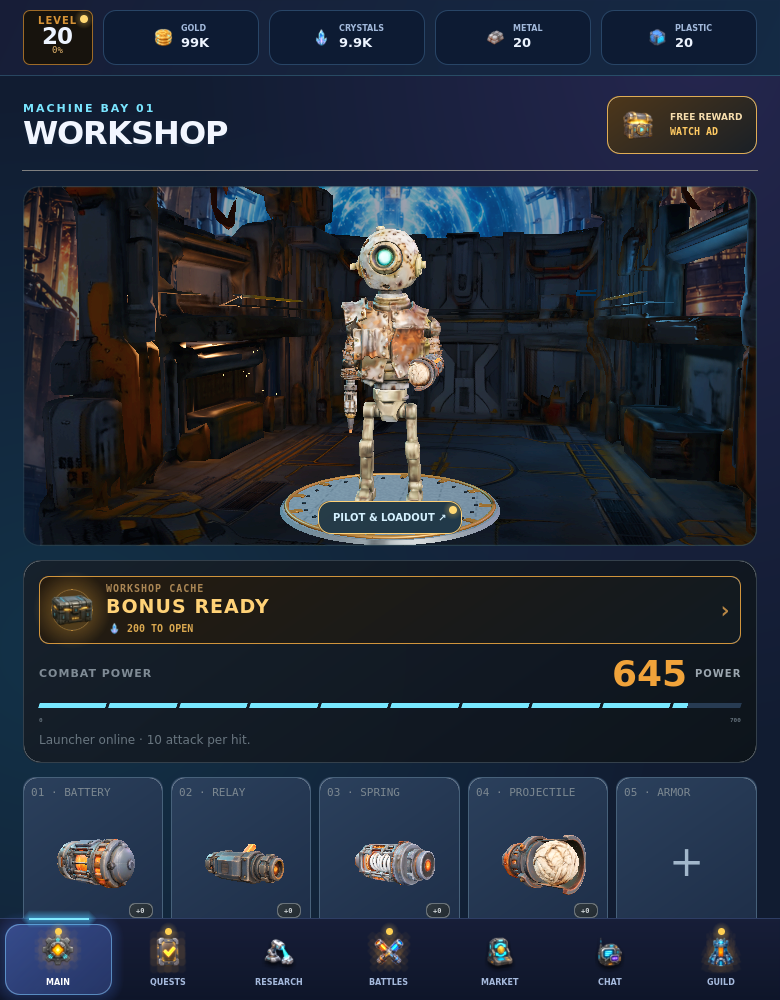 Rivet Nova: Idle Online RPG 대표 화면