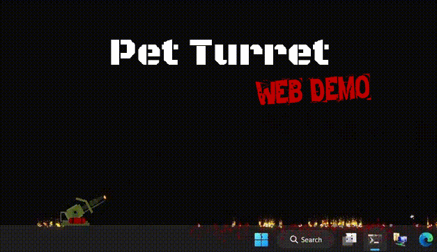 Pet Turret 게임 화면